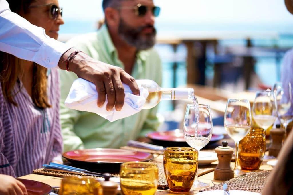 People meeting and having a great time at 2beach club, Mauritius