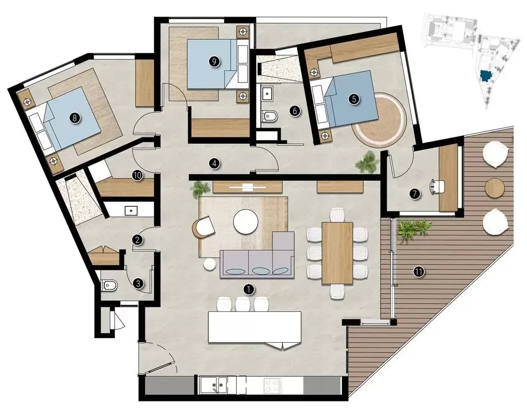 3-Bedroom Apartment Type 4